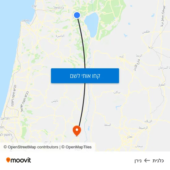 מפת כלנית לנירן