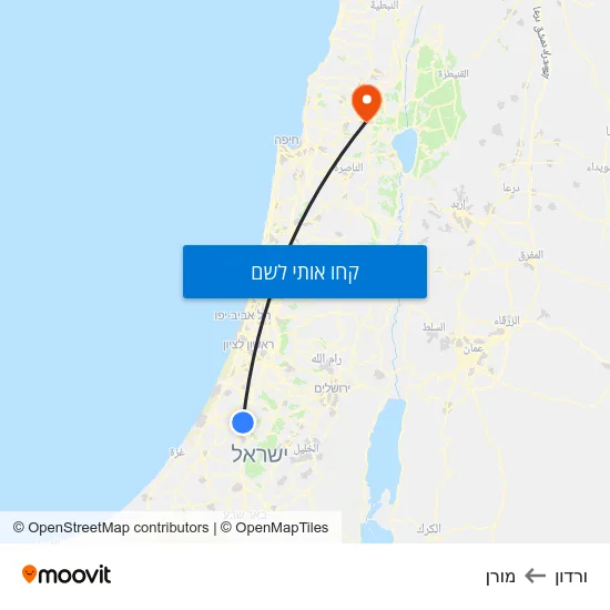 מפת ורדון למורן