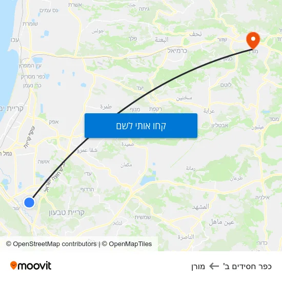 מפת כפר חסידים ב' למורן