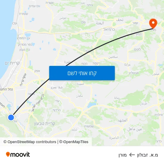 מפת מ.א. זבולון למורן