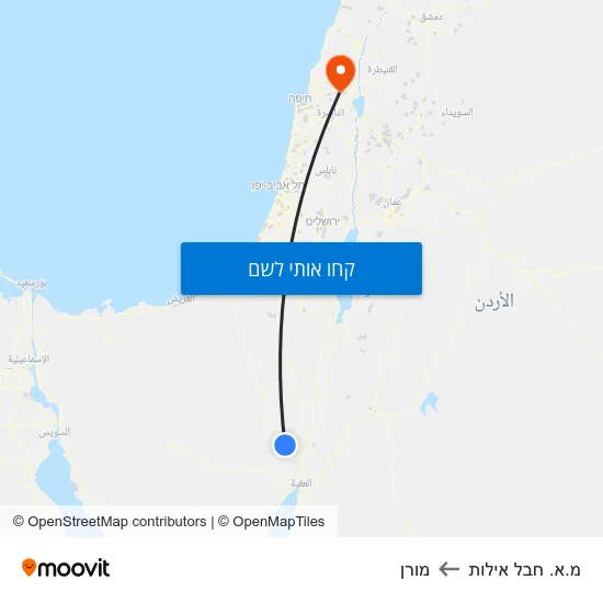 מפת מ.א. חבל אילות למורן