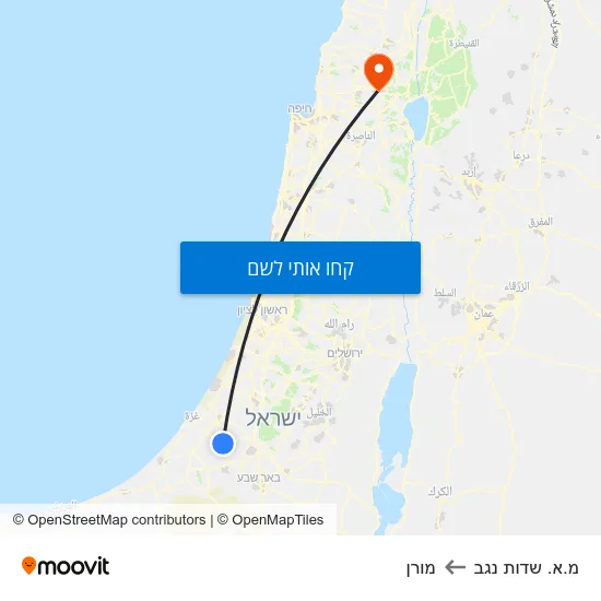 מפת מ.א. שדות נגב למורן