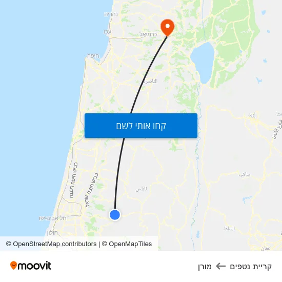 מפת קריית נטפים למורן