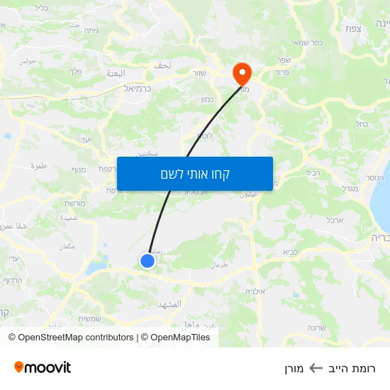 מפת רומת הייב למורן