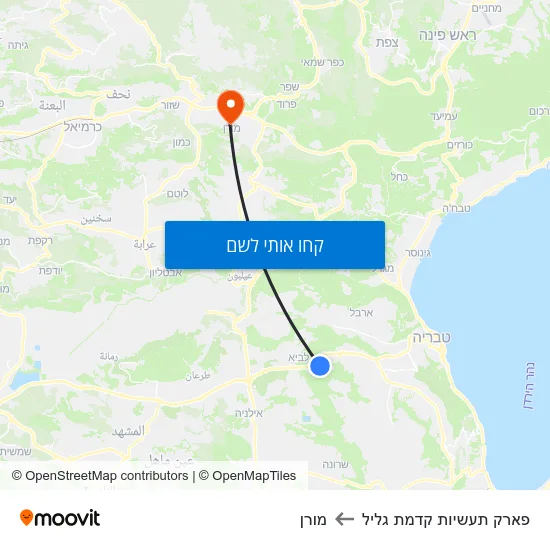 מפת פארק תעשיות קדמת גליל למורן