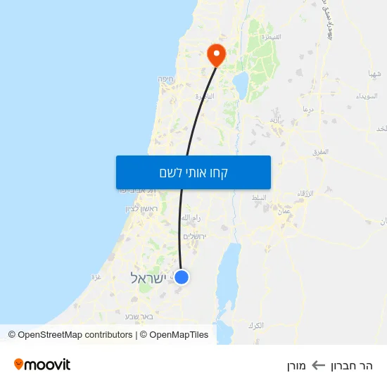 מפת הר חברון למורן