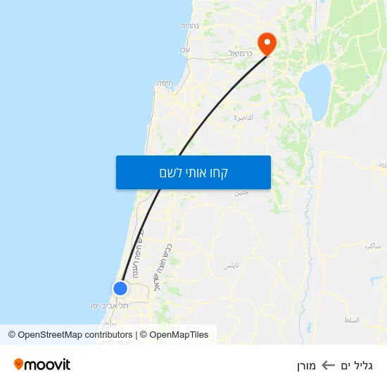 מפת גליל ים למורן