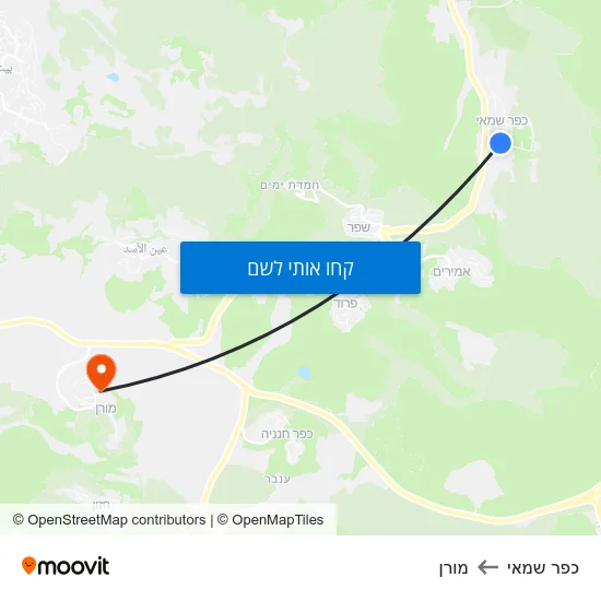 מפת כפר שמאי למורן