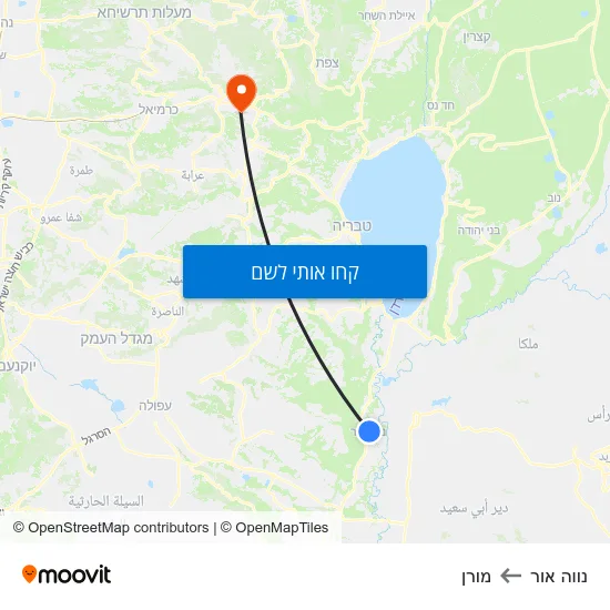 מפת נווה אור למורן