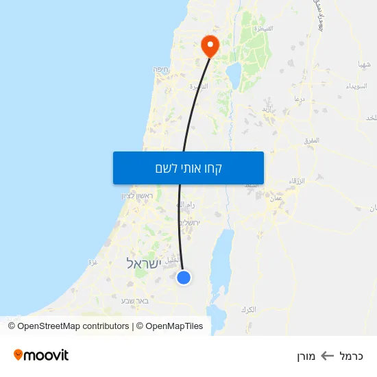 מפת כרמל למורן