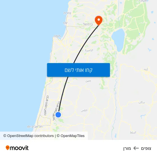 מפת צופים למורן