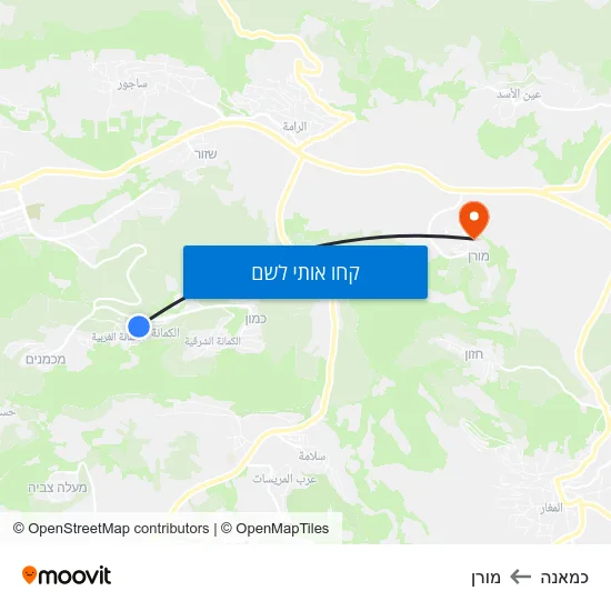 מפת כמאנה למורן