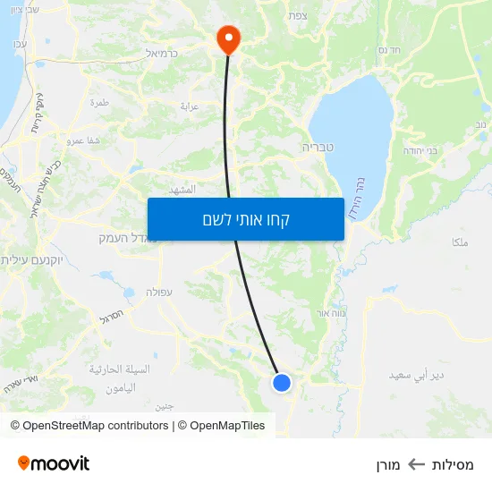 מפת מסילות למורן