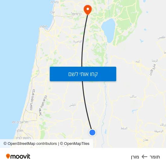 מפת תומר למורן