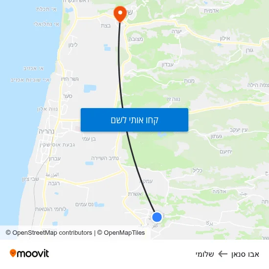 מפת אבו סנאן לשלומי