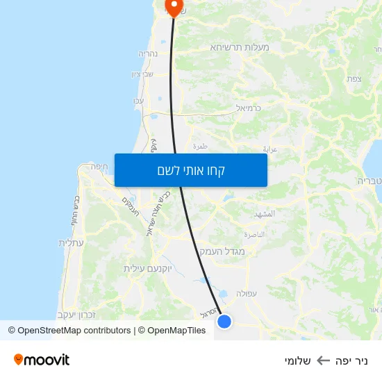 מפת ניר יפה לשלומי