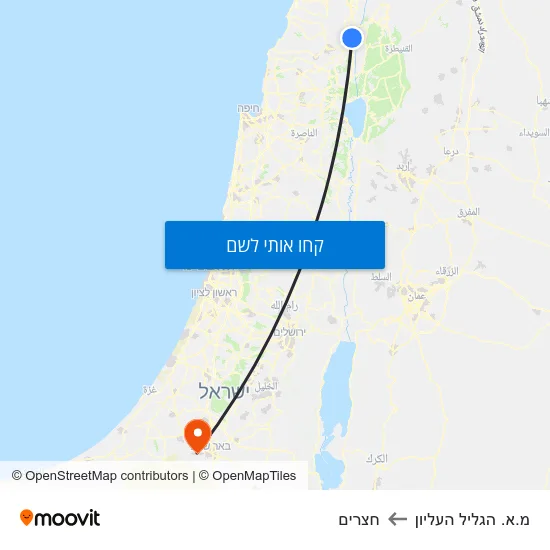 מפת מ.א. הגליל העליון לחצרים