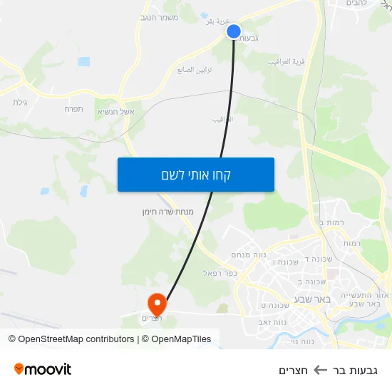 מפת גבעות בר לחצרים