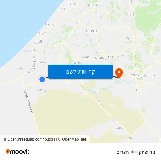 מפת ניר יצחק לחצרים