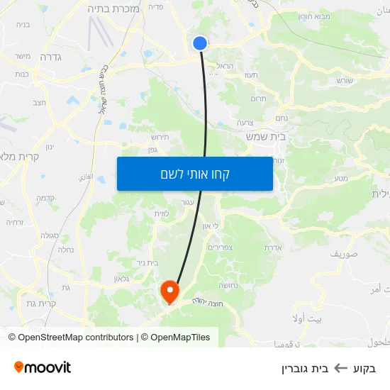 מפת בקוע לבית גוברין