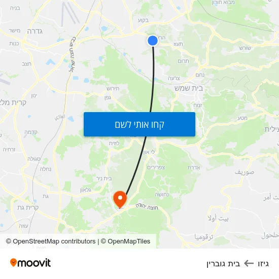 מפת גיזו לבית גוברין
