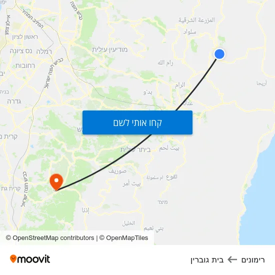 מפת רימונים לבית גוברין