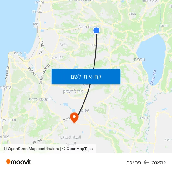 מפת כמאנה לניר יפה