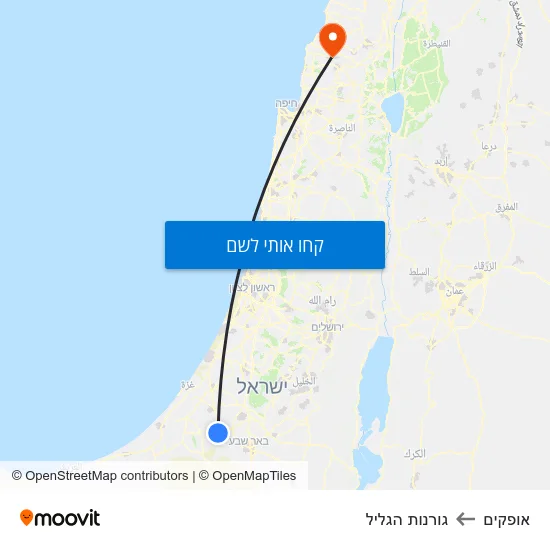 מפת אופקים לגורנות הגליל