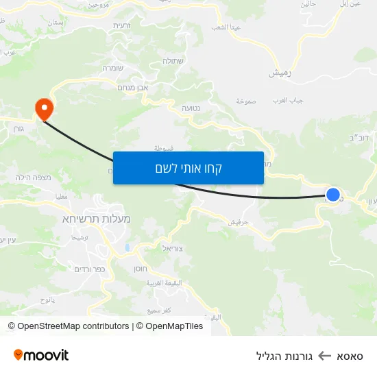 מפת סאסא לגורנות הגליל