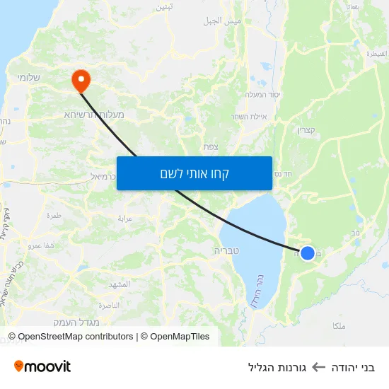 מפת בני יהודה לגורנות הגליל