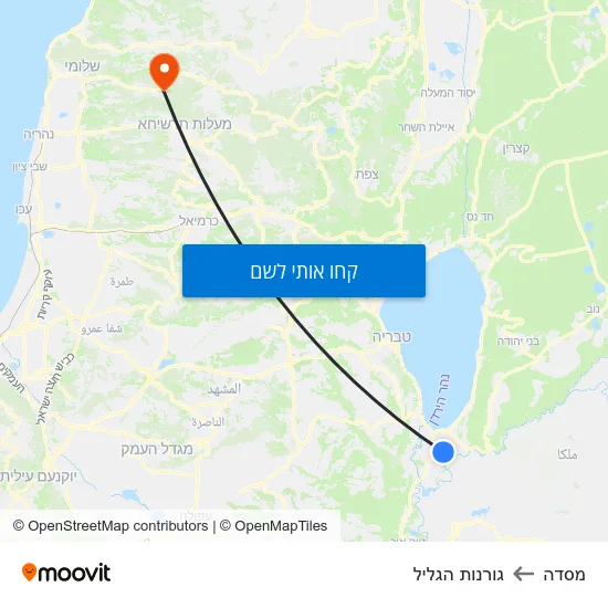 מפת מסדה לגורנות הגליל