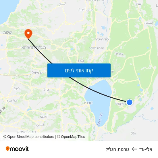מפת אלי-עד לגורנות הגליל