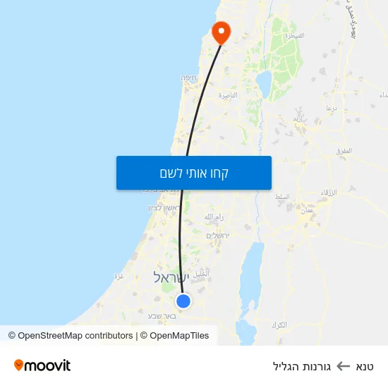 מפת טנא לגורנות הגליל