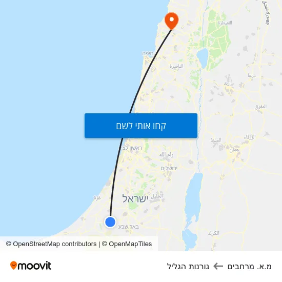 מפת מ.א. מרחבים לגורנות הגליל