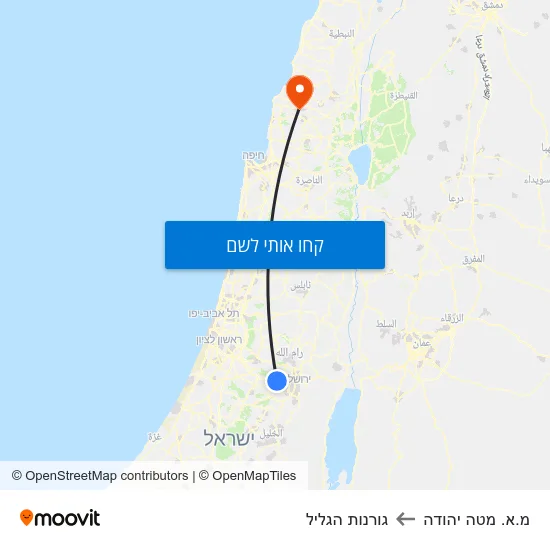 מפת מ.א. מטה יהודה לגורנות הגליל