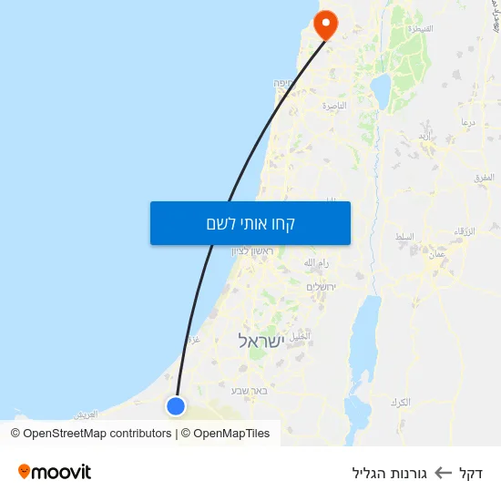 מפת דקל לגורנות הגליל