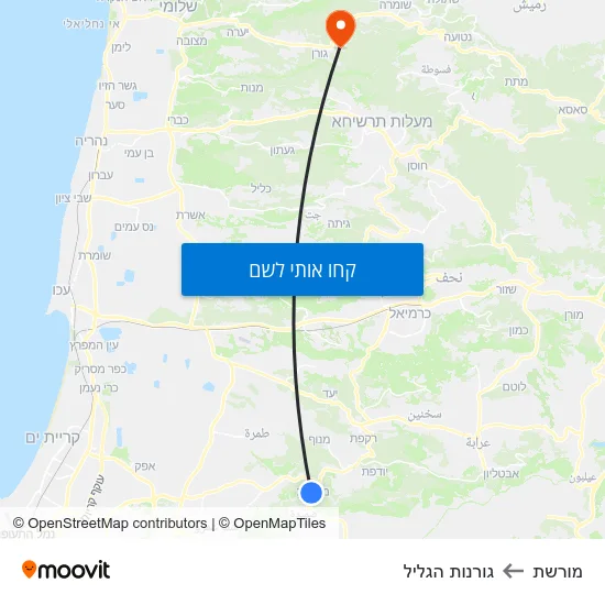 מפת מורשת לגורנות הגליל