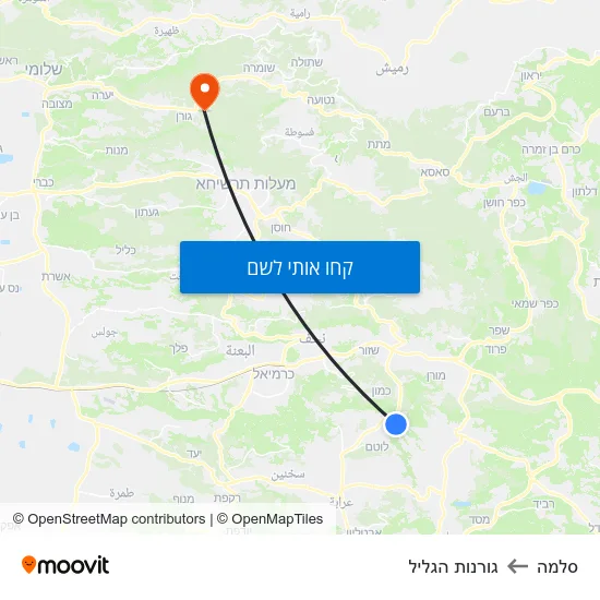 מפת סלמה לגורנות הגליל
