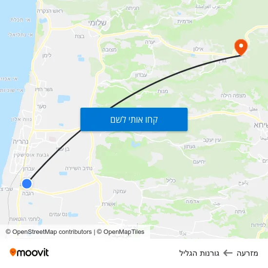 מפת מזרעה לגורנות הגליל