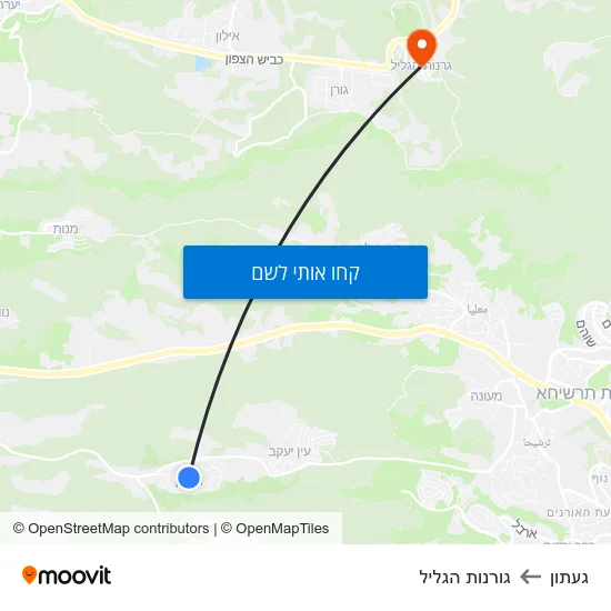 מפת געתון לגורנות הגליל