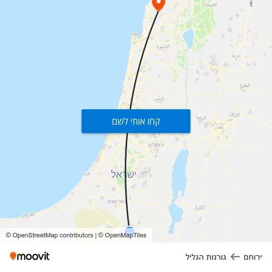 מפת ירוחם לגורנות הגליל