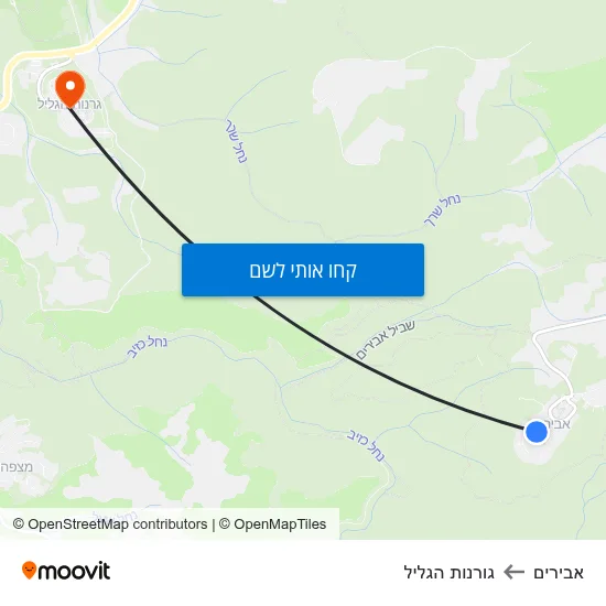 מפת אבירים לגורנות הגליל