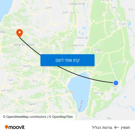 מפת חספין לגורנות הגליל