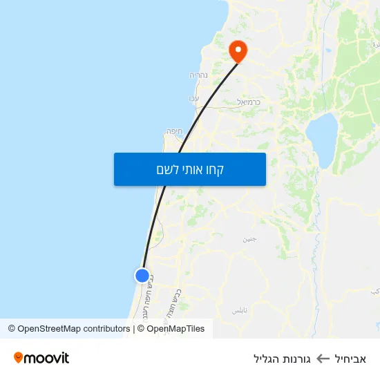 מפת אביחיל לגורנות הגליל