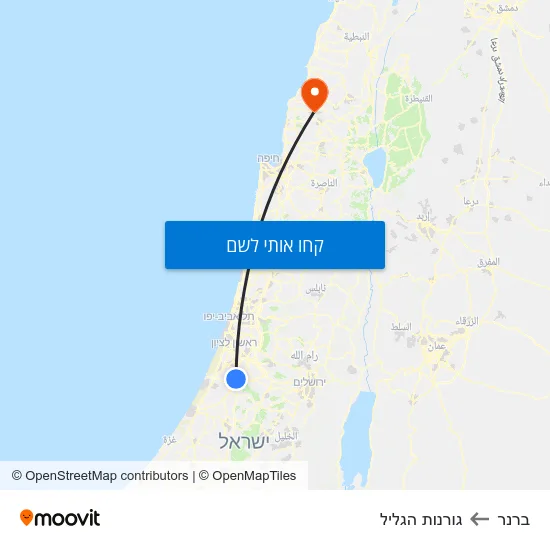 מפת ברנר לגורנות הגליל