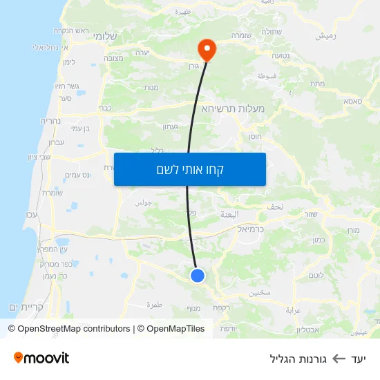 מפת יעד לגורנות הגליל