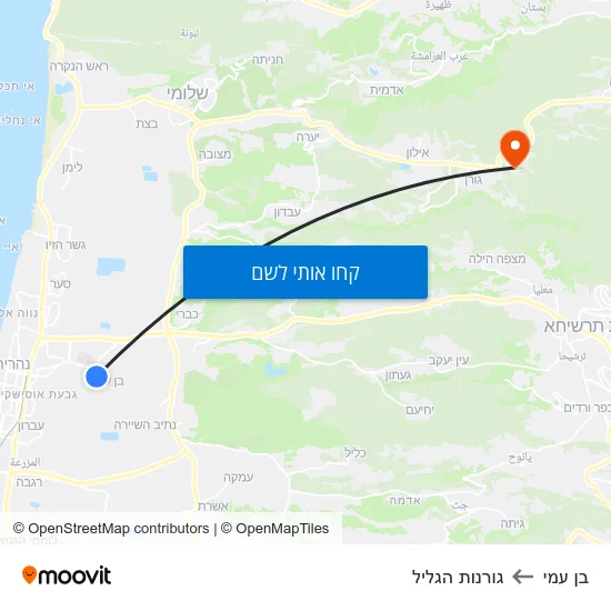 מפת בן עמי לגורנות הגליל