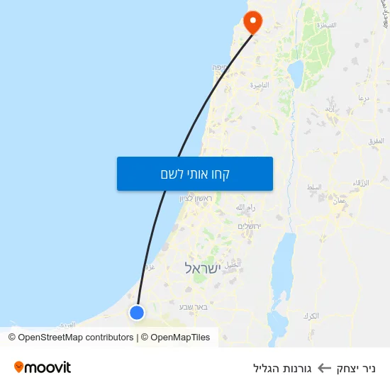 מפת ניר יצחק לגורנות הגליל
