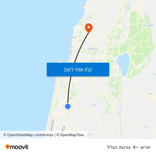 מפת חריש לגורנות הגליל