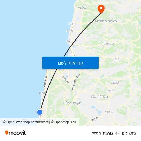 מפת נחשולים לגורנות הגליל